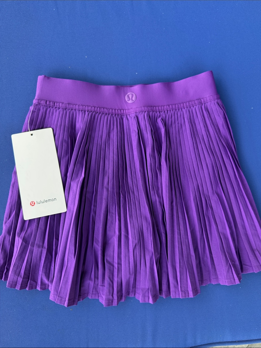 lululemon athletica Pleated Mini Skirt in Vibrant Purple -Brand New with Tags